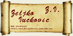 Željko Vučković vizit kartica